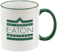 Ceramic Mugs: 11oz Halo Coffee Mugs